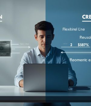 Diferença entre loan e credit line